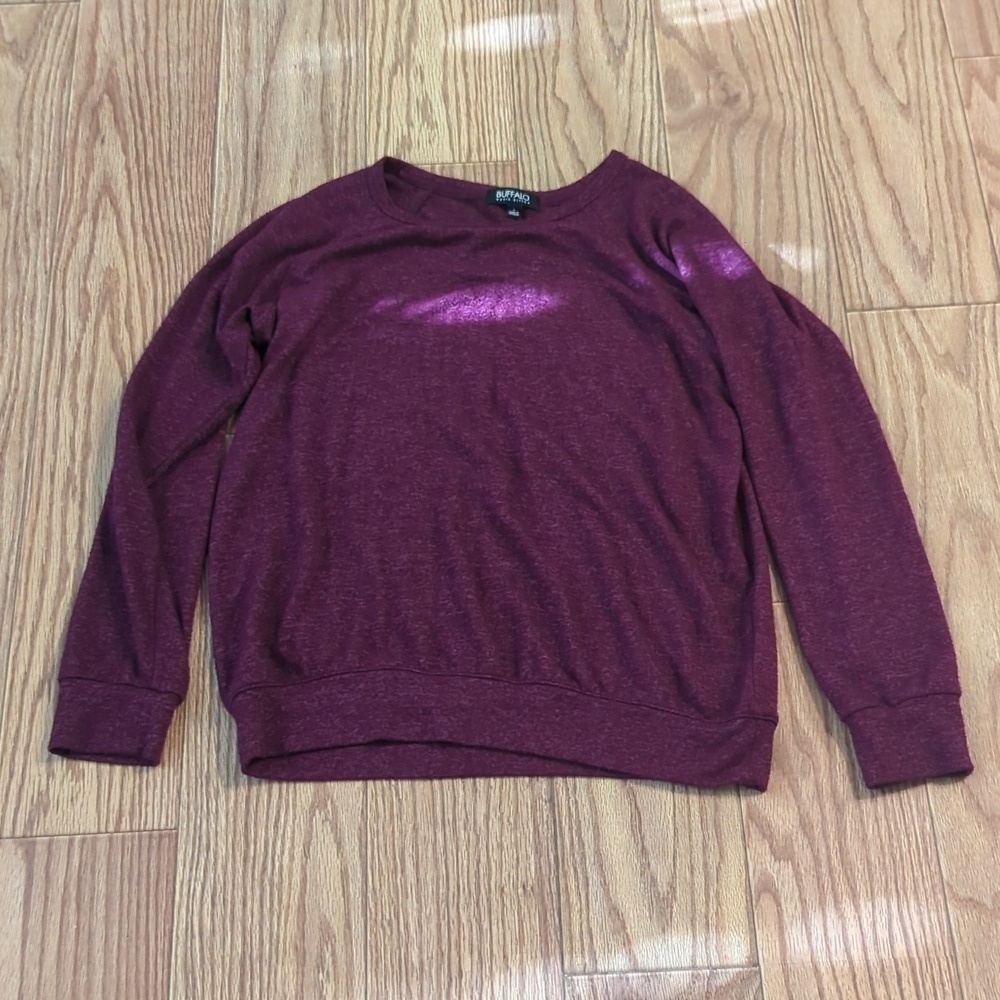 Buffalo David Bitton maroon sweater, size small